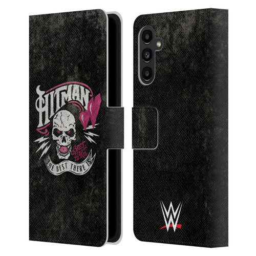 WWE Bret Hart Hitman Logo Leather Book Wallet Case Cover For Samsung Galaxy A13 5G (2021)