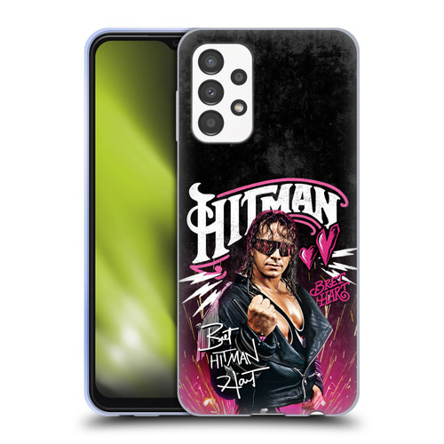 WWE Bret Hart Hitman Graphics Soft Gel Case for Samsung Galaxy A13 (2022)