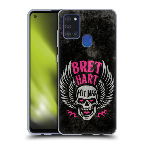 WWE Bret Hart Hitman Skull Soft Gel Case for Samsung Galaxy A21s (2020)
