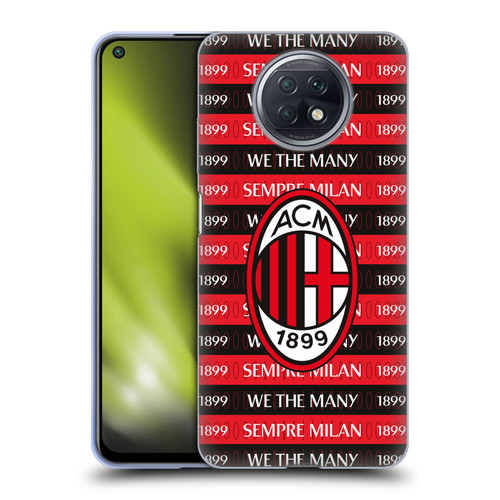 AC Milan Art Milan 1899 Soft Gel Case for Xiaomi Redmi Note 9T 5G