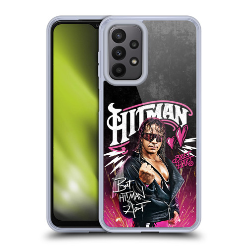 WWE Bret Hart Hitman Graphics Soft Gel Case for Samsung Galaxy A23 / 5G (2022)
