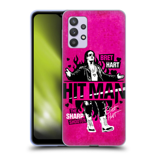 WWE Bret Hart Hitman Soft Gel Case for Samsung Galaxy A32 5G / M32 5G (2021)