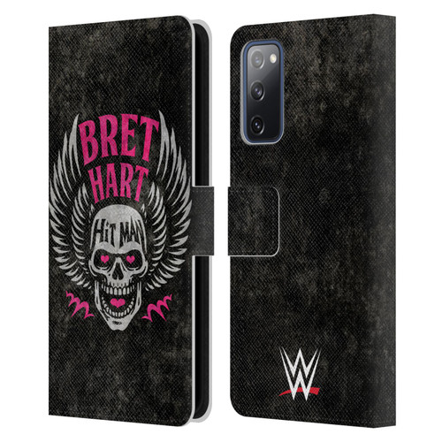 WWE Bret Hart Hitman Skull Leather Book Wallet Case Cover For Samsung Galaxy S20 FE / 5G