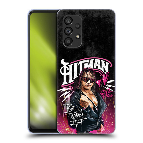 WWE Bret Hart Hitman Graphics Soft Gel Case for Samsung Galaxy A53 5G (2022)