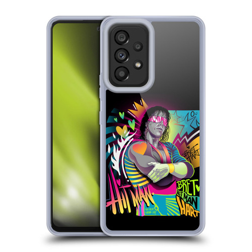 WWE Bret Hart Neon Art Soft Gel Case for Samsung Galaxy A53 5G (2022)