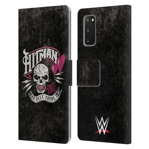 WWE Bret Hart Hitman Logo Leather Book Wallet Case Cover For Samsung Galaxy S20 / S20 5G