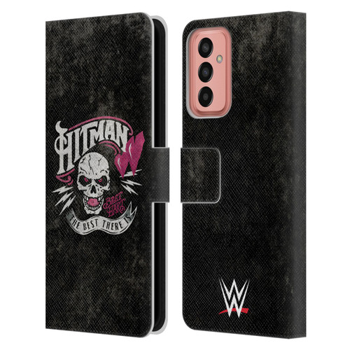 WWE Bret Hart Hitman Logo Leather Book Wallet Case Cover For Samsung Galaxy M13 (2022)