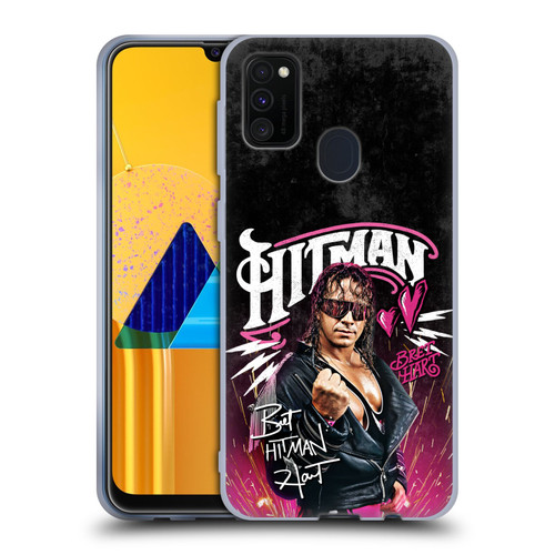 WWE Bret Hart Hitman Graphics Soft Gel Case for Samsung Galaxy M30s (2019)/M21 (2020)