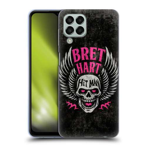 WWE Bret Hart Hitman Skull Soft Gel Case for Samsung Galaxy M33 (2022)