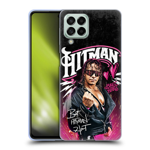 WWE Bret Hart Hitman Graphics Soft Gel Case for Samsung Galaxy M53 (2022)