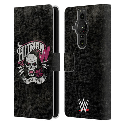 WWE Bret Hart Hitman Logo Leather Book Wallet Case Cover For Sony Xperia Pro-I