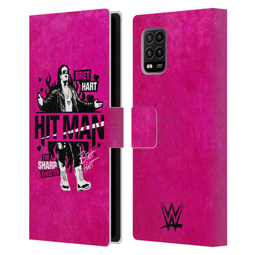 WWE Bret Hart Hitman Leather Book Wallet Case Cover For Xiaomi Mi 10 Lite 5G