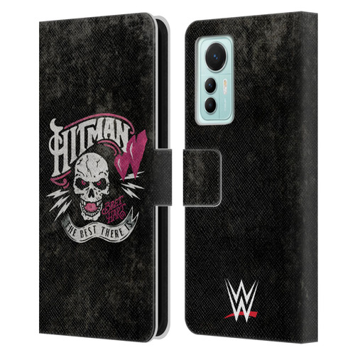 WWE Bret Hart Hitman Logo Leather Book Wallet Case Cover For Xiaomi 12 Lite