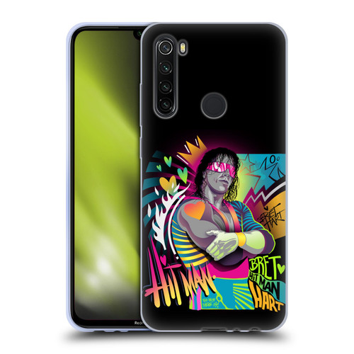 WWE Bret Hart Neon Art Soft Gel Case for Xiaomi Redmi Note 8T