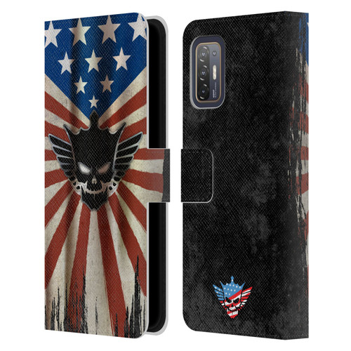 WWE Cody Rhodes Distressed Flag Leather Book Wallet Case Cover For HTC Desire 21 Pro 5G