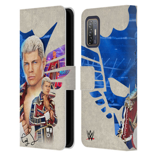 WWE Cody Rhodes Superstar Graphics Leather Book Wallet Case Cover For HTC Desire 21 Pro 5G