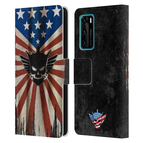 WWE Cody Rhodes Distressed Flag Leather Book Wallet Case Cover For Huawei P40 5G