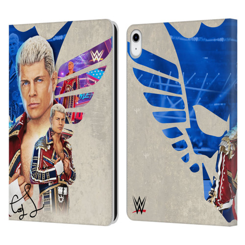 WWE Cody Rhodes Superstar Graphics Leather Book Wallet Case Cover For Apple iPad 10.9 (2022)