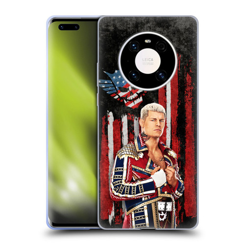 WWE Cody Rhodes American Nightmare Flag Soft Gel Case for Huawei Mate 40 Pro 5G
