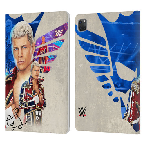 WWE Cody Rhodes Superstar Graphics Leather Book Wallet Case Cover For Apple iPad Pro 11 2020 / 2021 / 2022