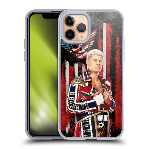 WWE Cody Rhodes American Nightmare Flag Soft Gel Case for Apple iPhone 11 Pro & MagSafe