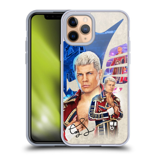 WWE Cody Rhodes Superstar Graphics Soft Gel Case for Apple iPhone 11 Pro & MagSafe