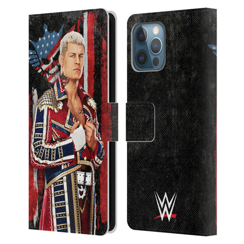 WWE Cody Rhodes Superstar Flag Leather Book Wallet Case Cover For Apple iPhone 12 Pro Max