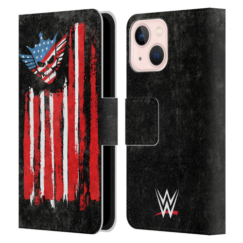 WWE Cody Rhodes American Nightmare Flag Leather Book Wallet Case Cover For Apple iPhone 13 Mini