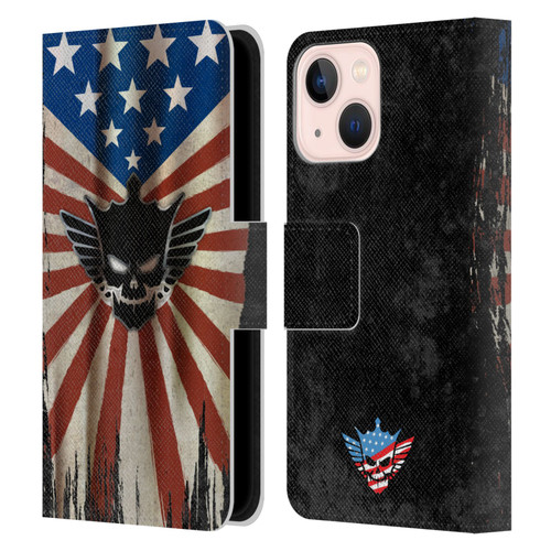 WWE Cody Rhodes Distressed Flag Leather Book Wallet Case Cover For Apple iPhone 13 Mini