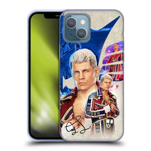 WWE Cody Rhodes Superstar Graphics Soft Gel Case for Apple iPhone 13