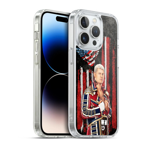 WWE Cody Rhodes American Nightmare Flag Soft Gel Case for Apple iPhone 13 Pro & MagSafe
