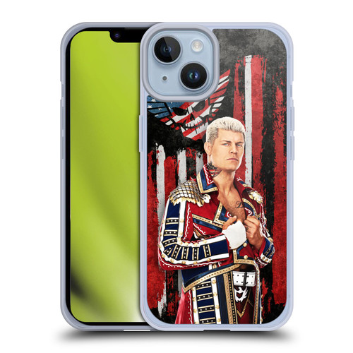 WWE Cody Rhodes American Nightmare Flag Soft Gel Case for Apple iPhone 14 & MagSafe