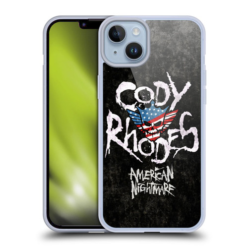 WWE Cody Rhodes Distressed Name Soft Gel Case for Apple iPhone 14 Plus
