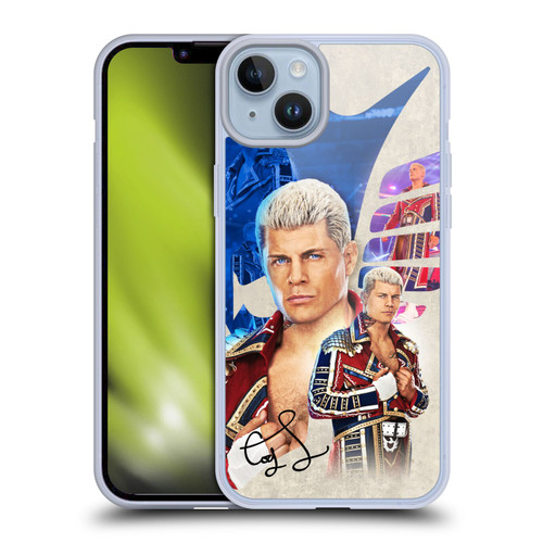 WWE Cody Rhodes Superstar Graphics Soft Gel Case for Apple iPhone 14 Plus & MagSafe