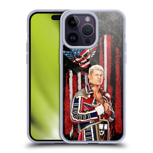 WWE Cody Rhodes American Nightmare Flag Soft Gel Case for Apple iPhone 14 Pro Max & MagSafe