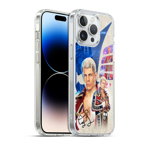 WWE Cody Rhodes Superstar Graphics Soft Gel Case for Apple iPhone 14 Pro Max & MagSafe