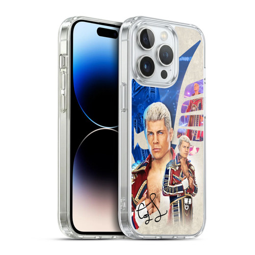 WWE Cody Rhodes Superstar Graphics Soft Gel Case for Apple iPhone 14 Pro & MagSafe
