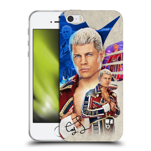 WWE Cody Rhodes Superstar Graphics Soft Gel Case for Apple iPhone 5 / 5s / iPhone SE 2016