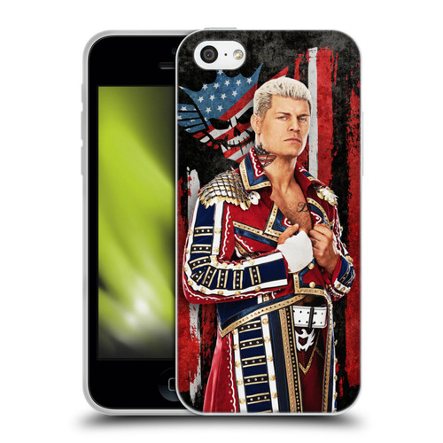 WWE Cody Rhodes American Nightmare Flag Soft Gel Case for Apple iPhone 5c
