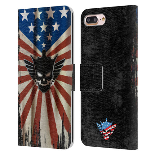 WWE Cody Rhodes Distressed Flag Leather Book Wallet Case Cover For Apple iPhone 7 Plus / iPhone 8 Plus