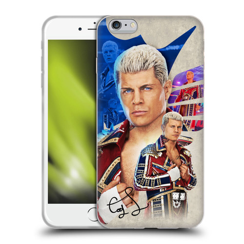 WWE Cody Rhodes Superstar Graphics Soft Gel Case for Apple iPhone 6 Plus / iPhone 6s Plus