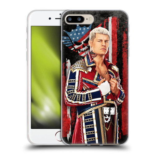 WWE Cody Rhodes American Nightmare Flag Soft Gel Case for Apple iPhone 7 Plus / iPhone 8 Plus & MagSafe