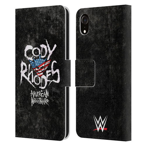 WWE Cody Rhodes Distressed Name Leather Book Wallet Case Cover For Apple iPhone XR