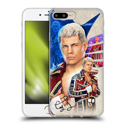 WWE Cody Rhodes Superstar Graphics Soft Gel Case for Apple iPhone 7 Plus / iPhone 8 Plus & MagSafe