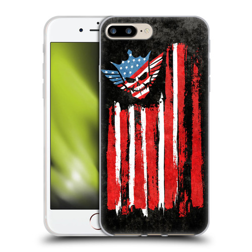 WWE Cody Rhodes Superstar Flag Soft Gel Case for Apple iPhone 7 Plus / iPhone 8 Plus & MagSafe