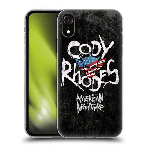 WWE Cody Rhodes Distressed Name Soft Gel Case for Apple iPhone XR
