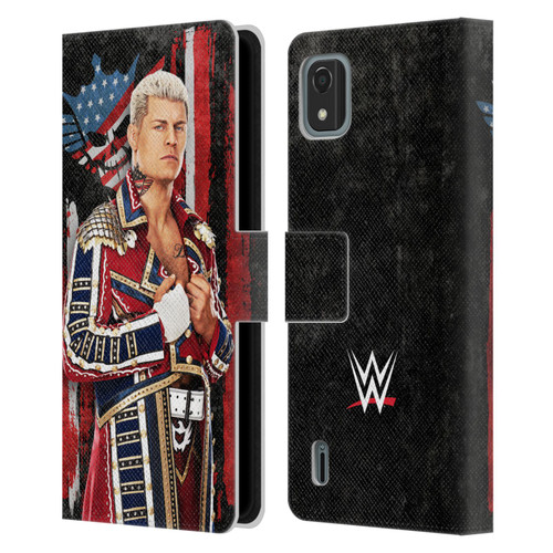 WWE Cody Rhodes Superstar Flag Leather Book Wallet Case Cover For Nokia C2 2nd Edition