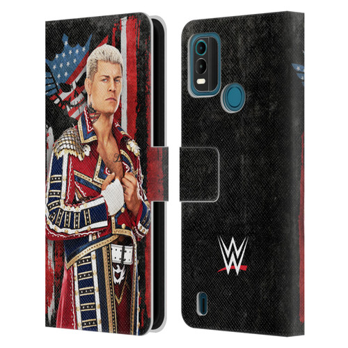 WWE Cody Rhodes Superstar Flag Leather Book Wallet Case Cover For Nokia G11 Plus