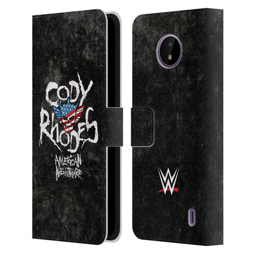 WWE Cody Rhodes Distressed Name Leather Book Wallet Case Cover For Nokia C10 / C20