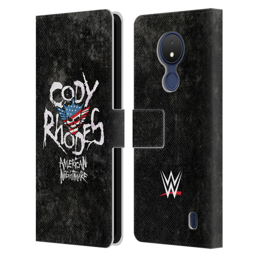 WWE Cody Rhodes Distressed Name Leather Book Wallet Case Cover For Nokia C21